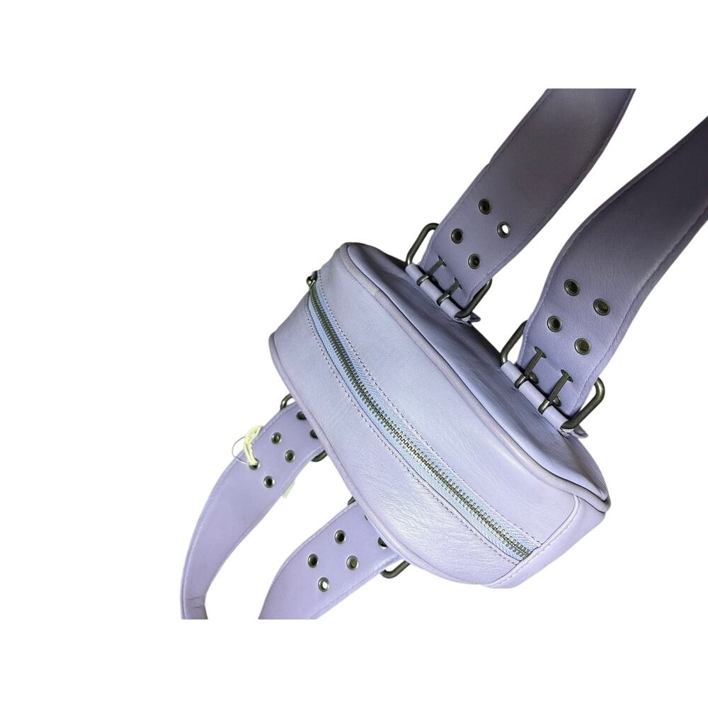 Free People Say Yes  Small Leather Bag NEW Lavender Purple - Picture 3 of 7